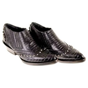 Ash trinity studded western shootie